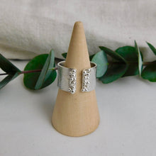 Load image into Gallery viewer, Made to Order Reticulated Loads Of Sea Foam Cuff Sterling Silver Ring