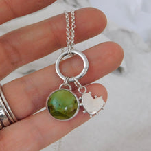 Load image into Gallery viewer, Turquoise Round Sterling Silver Charm