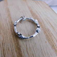 Load image into Gallery viewer, Molten North Star Hoop Sterling Silver Pendant