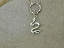 Load image into Gallery viewer, Snake Sterling Silver Charm