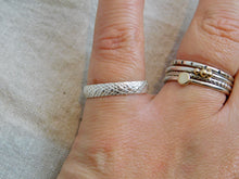 Load image into Gallery viewer, Made To Order Snake Skin Sterling Silver Stacking Ring