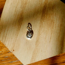 Load image into Gallery viewer, Topaz Stamped Pebble Sterling Silver Charm