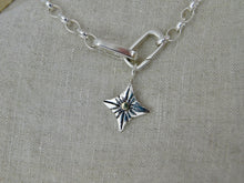 Load image into Gallery viewer, Sterling Silver Interlocking Rectangle Charm Keeper Necklace