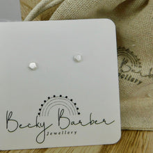 Load image into Gallery viewer, Brushed Geometric Shaped Sterling Silver Studs