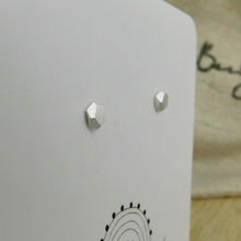 Load image into Gallery viewer, Brushed Geometric Shaped Sterling Silver Studs