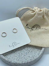 Load image into Gallery viewer, Large Hoop Sterling Silver Studs