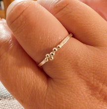 Load image into Gallery viewer, Made To Order Loads of Sea Foam Sterling Silver Stacking Ring