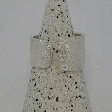 Load image into Gallery viewer, Reticulated Sea Foam Cuff Sterling Silver Ring
