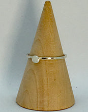 Load image into Gallery viewer, Made To Order Flat Pebble Smooth Sterling Silver Stacking Ring