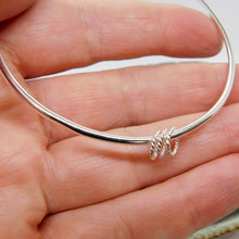 Load image into Gallery viewer, Made To Order Three Twisted Rings Sterling Silver Bangle