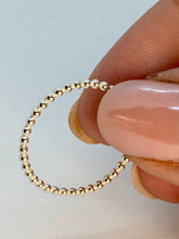 Load image into Gallery viewer, Made To Order Beaded Sterling Silver Stacking Ring