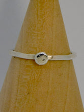 Load image into Gallery viewer, Made To Order Flat Pebble Smooth Sterling Silver Stacking Ring