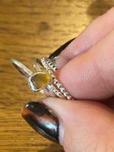 Load image into Gallery viewer, Made to Order Sea Glass Sterling Silver Stacking Ring