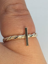 Load image into Gallery viewer, Made To Order Chunky Rope and Bar Sterling Silver Stacking Ring