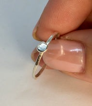 Load image into Gallery viewer, Made To Order Flat Pebble Smooth Sterling Silver Stacking Ring
