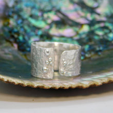 Load image into Gallery viewer, Reticulated Sea Foam Cuff Sterling Silver Ring