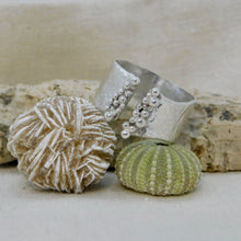 Load image into Gallery viewer, Made to Order Reticulated Loads Of Sea Foam Cuff Sterling Silver Ring