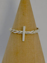 Load image into Gallery viewer, Made To Order Chunky Rope and Bar Sterling Silver Stacking Ring