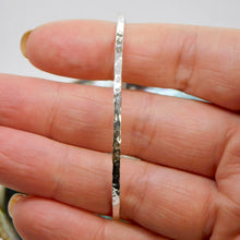 Load image into Gallery viewer, Made To Order Hammered Sterling Silver Bangle