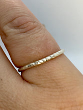 Load image into Gallery viewer, Made To Order Diamond Cut Sterling Silver Stacking Ring