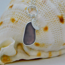 Load image into Gallery viewer, Made to Order Sea Glass And Sterling Silver Crescent Moon Personalised Pendant