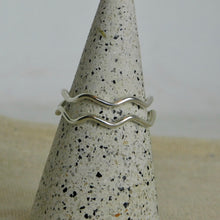 Load image into Gallery viewer, Made To Order Wavy Sterling Silver Stacking Ring
