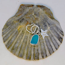 Load image into Gallery viewer, Made To Order Sea Glass And Sterling Silver Star Personalised Pendant
