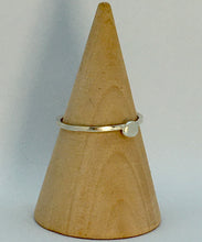 Load image into Gallery viewer, Made To Order Flat Pebble Smooth Sterling Silver Stacking Ring