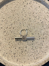 Load image into Gallery viewer, Reticulated T Bar Sterling Silver Necklace