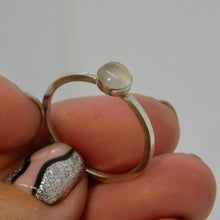 Load image into Gallery viewer, Made to Order Rose Quartz Sterling Silver Stacking Ring