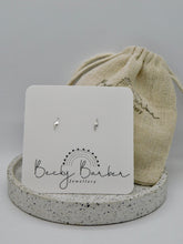 Load image into Gallery viewer, Micro Lightening Bolt Sterling Silver Studs