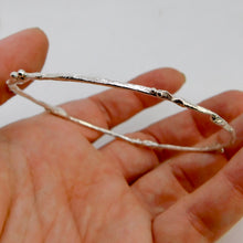 Load image into Gallery viewer, Made To Order Molten Sterling Silver Bangle