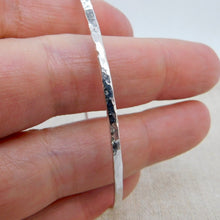 Load image into Gallery viewer, Made To Order Hammered Sterling Silver Bangle