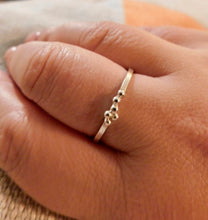 Load image into Gallery viewer, Made To Order Loads of Sea Foam Sterling Silver Stacking Ring