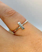 Load image into Gallery viewer, Made To Order Rectangle Smooth Sterling Silver Stacking Ring