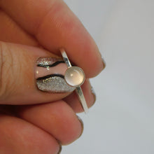 Load image into Gallery viewer, Made to Order Rose Quartz Sterling Silver Stacking Ring