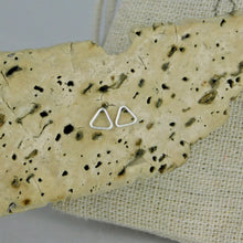 Load image into Gallery viewer, Micro Triangle Silver Studs