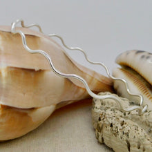 Load image into Gallery viewer, Made To Order Wave Sterling Silver Bangle