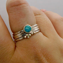 Load image into Gallery viewer, Made to Order Turquoise Sterling Silver Stacking Ring