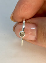 Load image into Gallery viewer, Made To Order Flat Pebble Smooth Sterling Silver Stacking Ring