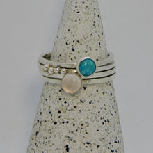Load image into Gallery viewer, Made to Order Rose Quartz Sterling Silver Stacking Ring