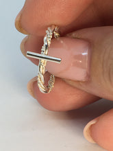 Load image into Gallery viewer, Made To Order Chunky Rope and Bar Sterling Silver Stacking Ring