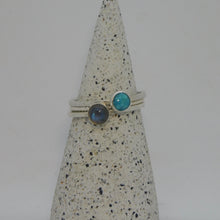 Load image into Gallery viewer, Made to Order Labradorite Sterling Silver Stacking Ring
