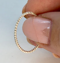 Load image into Gallery viewer, Made To Order Twisted Sterling Silver Stacking Ring