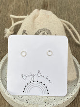 Load image into Gallery viewer, Micro Hoop Sterling Silver Studs