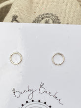 Load image into Gallery viewer, Medium Hoop Sterling Silver Stud