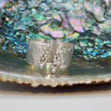 Load image into Gallery viewer, Made to Order Reticulated Loads Of Sea Foam Cuff Sterling Silver Ring