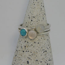 Load image into Gallery viewer, Made to Order Rose Quartz Sterling Silver Stacking Ring