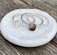 Load image into Gallery viewer, Made to Order Watermelon Tourmaline Sterling Silver Stacking Ring