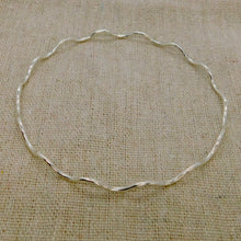 Load image into Gallery viewer, Made To Order Wave Sterling Silver Bangle